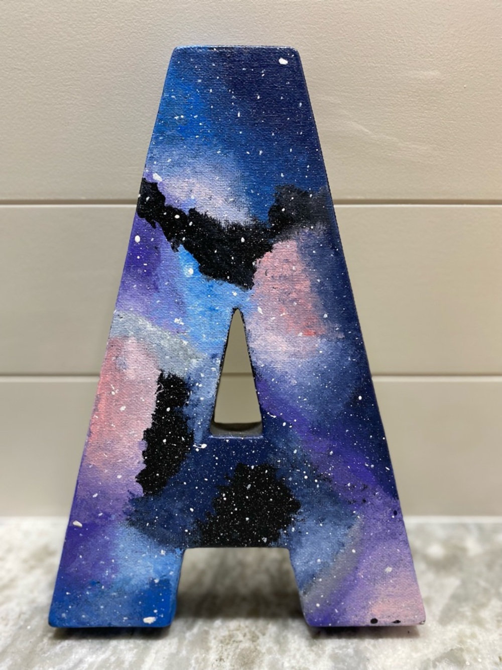 Galaxy Themed Hanging Letter A